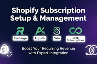 set up appstle and recharge shopify subscription box as a shopify expert