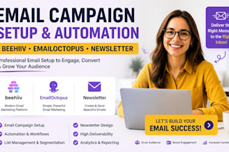 setup email campaign setup automation beehiiv emailoctopus newsletter