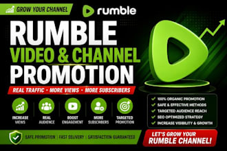 do organic rumble video marketing and channel promotion
