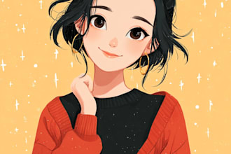 any character in anime style