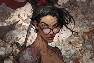 draw you as a custom superhero character in comic style