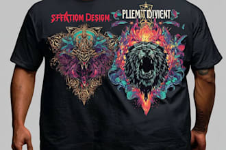 draw anime t shirt illustration