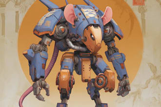 draw a mecha and robot artb