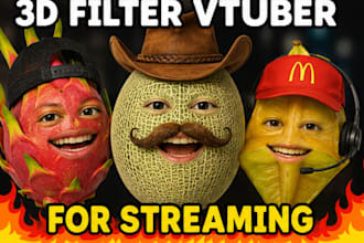 3d vtuber face tracking filter for streaming obs webcam anime effect pro