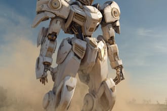 make custom mecha robot art