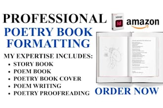 design, write, format poetry book chapbooks collections anthologies for occasion