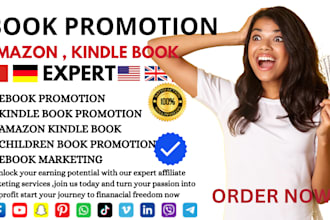 do ebook promotion, kindle book promotion and amazon kdp marketing
