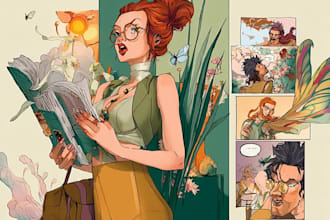 comic book illustration with comic book illustrator