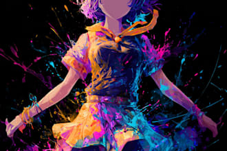 design original anime character art
