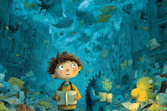 children story book illustration children story book
