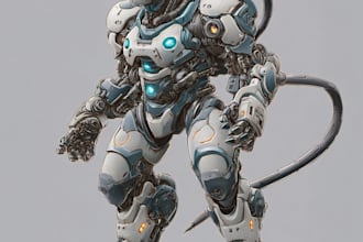 make custom robot mecha art