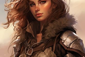 fantasy dnd character illustration