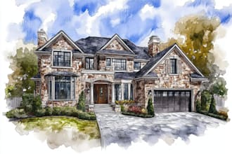 turn your home into watercolor painting