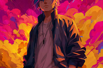 do awesome anime art