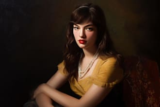 paint a real oil painting on canvas