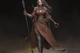 do an fantasy character illustration
