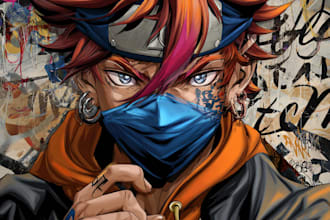 create  a anime character art