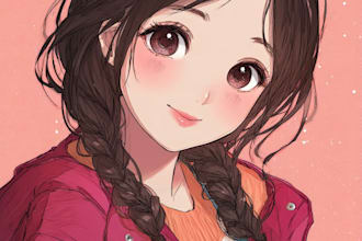 create a anime character art