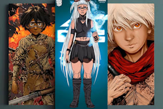 draw manga comic book pages and anime style art