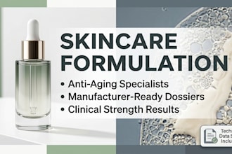 create professional skincare formulation for anti aging and treatment