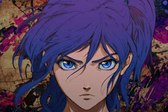 draw a anime character art