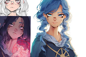 draw anime art and illustration for profile picture or pfp