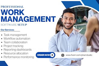 setup work management software slack asana monday clickup smartsheet confluence
