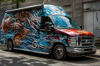 design high quality car wrap and vehicle wrap