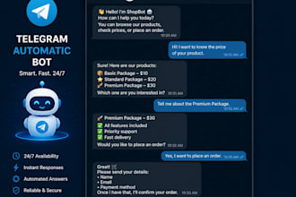 build a custom telegram bot for your business or personal