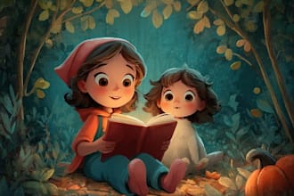 draw custom childrens book illustration