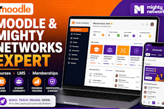 setup mighty networks,moodle ims,e learning website,moodle plugin,moodle courses