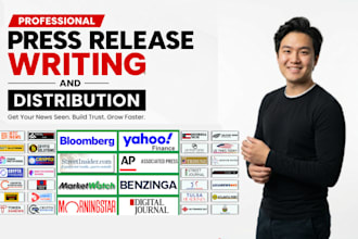 write press release and do media outreach for brand growth