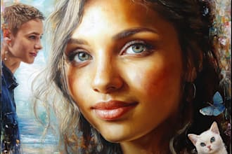 paint a real oil portrait with free shipping