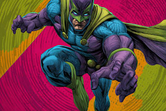 superhero character for comics