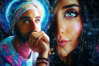 create a hand painted oil painting for you