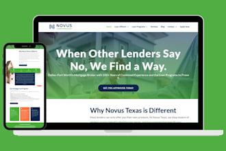 build mortgage website real estate website home mortgage website broker website