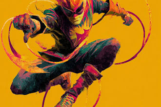 superhero character for comics