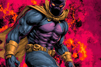superhero character for comics