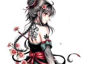 do an japanese traditional tatto art style
