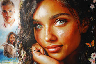paint a real oil portrait with free shipping