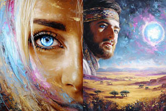 create artistic oil painting portraits