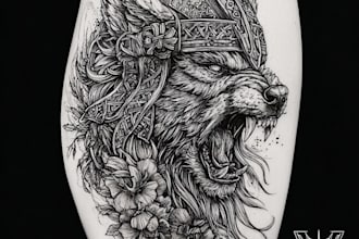 cyber sigilism and tribal designs for tattoo and clothing