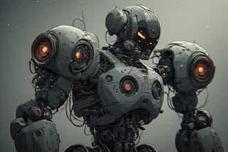 make professional robot character designs