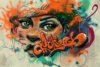 create graffiti design for you