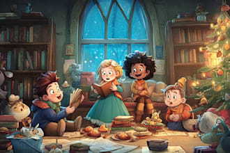 create a cute character for children book