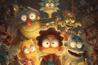 design cute children book covers and storybook covers