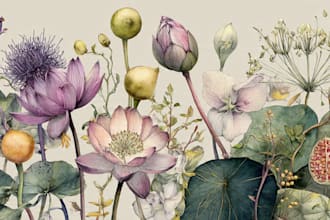design best botanical illustration