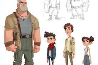 create character concept art for games and films