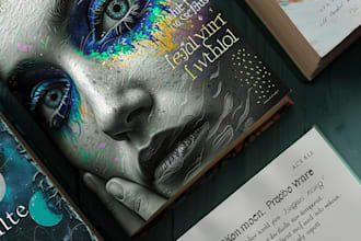 create artistic poetry book cover