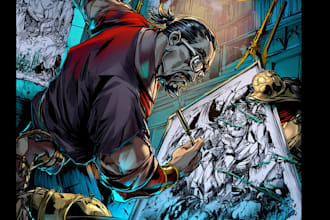 create manga comic pages and graphic novel artwork